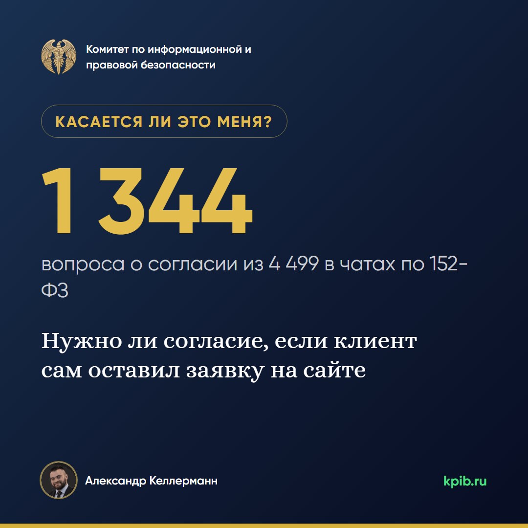 Нужно ли согласие, если клиент сам оставил заявку на сайте